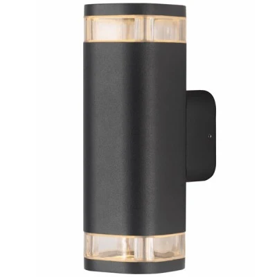 Επίτοιχο φωτιστικό WALL LUMINAIRE σκούρο γκρι για λαμπτήρες GU10 στεγανό IP54 εξωτερικού χώρου Επίτοιχο φωτιστικό WALL LUMINAIRE σκούρο γκρι για λαμπτήρες GU10 στεγανό IP54 εξωτερικού χώρου