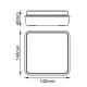 Επίτοιχο φωτιστικό LED SMD LUMINAIRE 12W 230V 650lm δέσμης 110° 3000k θερμό λευκό φως στεγανό IP54
