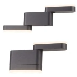 Επίτοιχο φωτιστικό LED SMD WALL LUMINAIRE 9W 230V 480lm δέσμης 110° 3000k θερμό λευκό φως IP54