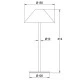 Επιτραπέζιο LED SMD LUMINAIRE μπαταρίας 3W θερμό φως 3000k 140lm λευκό ματ 270° IP54