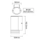Επίτοιχο φωτιστικό απλίκα για λάμπες GU10 WALL LUMINAIRE 230V AC σκούρο γκρι εξωτερικού χώρου IP54