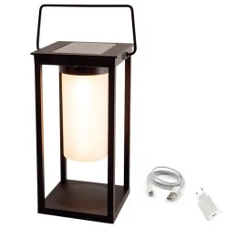 Επιτραπέζιο LED SMD ηλιακό φωτιστικό 3W θερμό φως 3000k 150lm 180° σκούρο γκρι εξωτερικού χώρου IP54