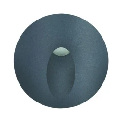 Επίτοιχο LED HP φωτιστικό 3W 230VAC θερμό φως 3000k 55lm σκούρο γκρι 30000h εξωτερικού χώρου IP65
