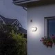 Φωτιστικό LED SMD επίτοιχο 10W 230V AC 3000k θερμό λευκό φως 400lm δέσμης 120° σκούρο γκρι IP65