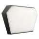 Φωτιστικό LED SMD επίτοιχο 10W 230V AC 3000k θερμό λευκό φως 400lm δέσμης 120° σκούρο γκρι IP65