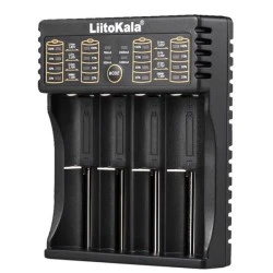 Φορτιστής LIITOKALA LII-402 για μπαταρίες NiMH/CD Li-Ion IMR 4 θέσεων με θύρα εξόδου τύπου USB