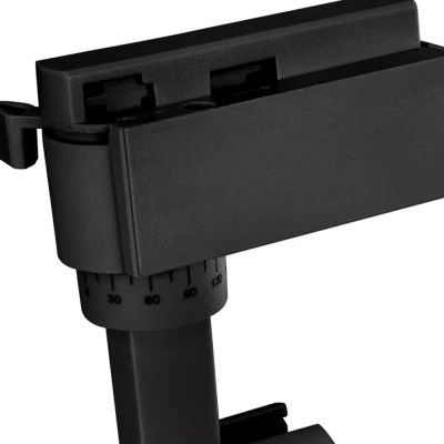 Μάυρο Φωτιστικό Σποτ Ράγας Μονοφασικό Bridgelux COB LED 10W 230V 1200lm 30° Θερμό φως 3000k