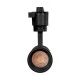 Μάυρο Φωτιστικό Σποτ Ράγας Μονοφασικό Bridgelux COB LED 10W 230V 1200lm 30° Θερμό φως 3000k