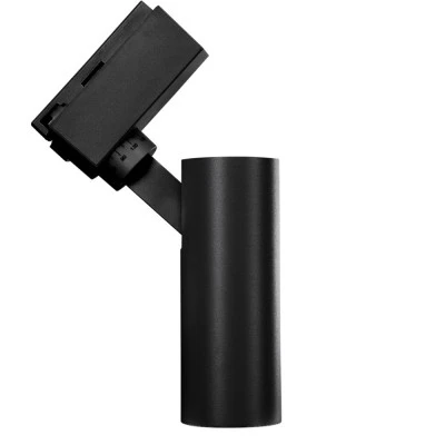 Μάυρο Φωτιστικό Σποτ Ράγας Μονοφασικό Bridgelux COB LED 10W 230V 1200lm 30° Θερμό φως 3000k