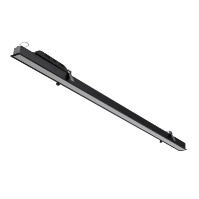 GloboStar® LUCA 61032 Γραμμικό Χωνευτό Φωτιστικό Linear LED CCT 54W 6500lm 120° AC 220-240V Μ121.5 x Π5 x Υ4cm - Εναλλαγή Φωτισμού μέσω Τηλεχειριστηρίου All In One Ψυχρό 6000k+Φυσικό 4500k+Θερμό 2700k Dimmable - Μαύρο - 3 Years Warranty