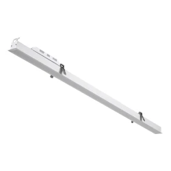 Μοντέρνο Φωτιστικό Οροφής LED LUCA 54W 6500lm 120° AC 220-240V IP20 Ρυθμιζόμενο Λευκό CCT με Χειριστήριο ,SMD Chip - Λευκό Ματ - Μ121.5 x Π5 x Υ4cm 