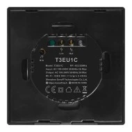 Μαύρος μονός διακόπτης SONOFF T3EU1C-TX-EU-R2 Wi-Fi Smart Wall Touch Button Switch
