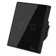 Διπλός διακόπτης SONOFF T3EU2C-TX-EU-R2 με Wi-Fi Smart Wall Touch Button Switch σε μαύρο χρώμα Διπλός διακόπτης SONOFF T3EU2C-TX-EU-R2 με Wi-Fi Smart Wall Touch Button Switch σε μαύρο χρώμα