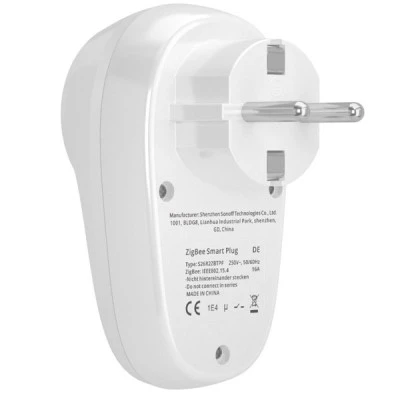 Έξυπνη πρίζα σούκο SONOFF S26R2ZBTPF-DE - Zigbee Wi-Fi Smart Plug Schuko EU - Smart Plug