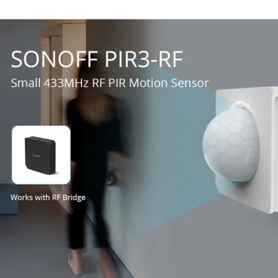 Έξυπνος ανιχνευτής κίνησης SONOFF PIR3-RF –Smart 433MHZ RF PIR Motion Sensor 6m/110° Detection