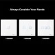Διακόπτης τοίχου διπλός SONOFF T2EU2C-RF Wi-Fi Smart Wall Touch Button Switch 2 Way RF Series