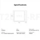 Διακόπτης τοίχου διπλός SONOFF T2EU2C-RF Wi-Fi Smart Wall Touch Button Switch 2 Way RF Series