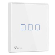 Διακόπτης τοίχου τριπλός SONOFF T2EU3C-RF Wi-Fi Smart Wall Touch Button Switch 3 Way RF Series