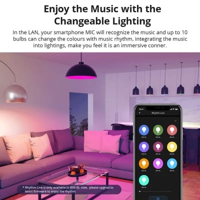 GloboStar® 80072 SONOFF B05-BL-A60 - LED BULB E27 A60 806lm 9W WiFi+Bluetooth RGBW (RED + Green + Blue + Cool White) Dimming Smart Bulb RGBW