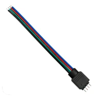 Ταχυσύνδεσμος 4 Pin αρσενικός για ταινία LED RGB σε 4 καλώδια IP20 STRIPCON πολύχρωμος 165x17x3mm