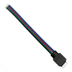 Ταχυσύνδεσμος 4 Pin αρσενικός για ταινία LED RGB σε 4 καλώδια IP20 STRIPCON πολύχρωμος 165x17x3mm