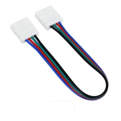Ταχυσύνδεσμος για RGB ταινία LED 10mm σε 10mm σύνδεσμο IP20 STRIPCON λευκός 18x15x5mm