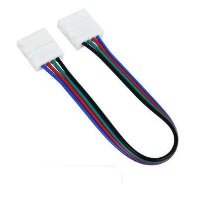 GloboStar® 70733 Διπλός Connector με 15cm Καλώδιο για Ταινίές LED RGB 7.2 & 14.4W - 10mm