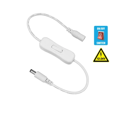 GloboStar® 73301 Διακόπτης On/Off Λευκός DC 12-24V Max 120W