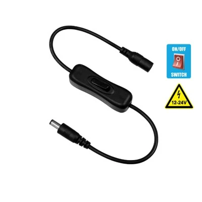 GloboStar® 73302 Διακόπτης On/Off Μαύρος DC 12-24V Max 120W