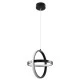 Κρεμαστό Φωτιστικό Οροφής Design LED CCT 20W 2400lm 300° AC 220-240V - Εναλλαγή Φωτισμού μέσω Διακόπτη On/Off All In One  Μ25 x Π22 x Υ25cm - Μαύρο
