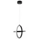 Κρεμαστό Φωτιστικό Οροφής Design LED CCT 20W 2400lm 300° AC 220-240V - Εναλλαγή Φωτισμού μέσω Διακόπτη On/Off All In One  Μ25 x Π22 x Υ25cm - Μαύρο