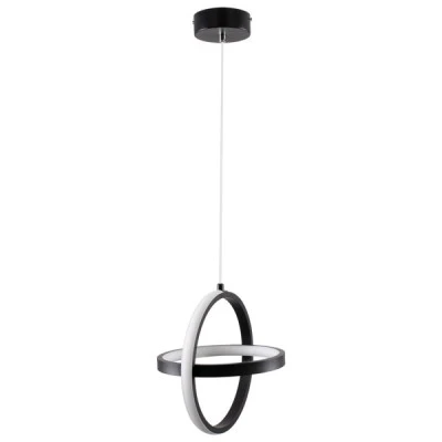 Κρεμαστό Φωτιστικό Οροφής Design LED CCT 20W 2400lm 300° AC 220-240V - Εναλλαγή Φωτισμού μέσω Διακόπτη On/Off All In One  Μ25 x Π22 x Υ25cm - Μαύρο