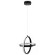 Κρεμαστό Φωτιστικό Οροφής Design LED CCT 20W 2400lm 300° AC 220-240V - Εναλλαγή Φωτισμού μέσω Διακόπτη On/Off All In One  Μ25 x Π22 x Υ25cm - Μαύρο