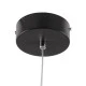 Κρεμαστό Φωτιστικό Οροφής Design LED CCT 20W 2400lm 300° AC 220-240V - Εναλλαγή Φωτισμού μέσω Διακόπτη On/Off All In One  Μ25 x Π22 x Υ25cm - Μαύρο