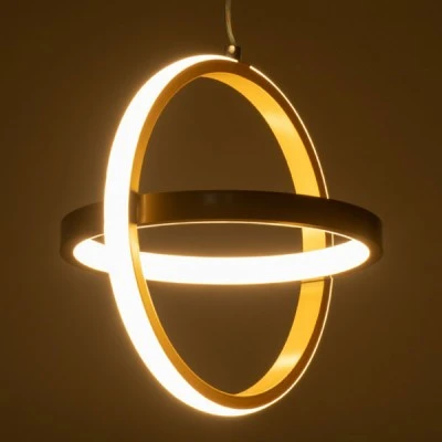 Κρεμαστό Φωτιστικό Οροφής Design LED CCT 20W 2400lm 300° AC 220-240V - Εναλλαγή Φωτισμού μέσω Διακόπτη On/Off All In One Μ25 x Π22 x Υ25cm - Χρυσό Βούρτσας Κρεμαστό Φωτιστικό Οροφής Design LED CCT 20W 2400lm 300° AC 220-240V - Εναλλαγή Φωτισμού μέσω Διακόπτη On/Off All In One Μ25 x Π22 x Υ25cm - Χρυσό Βούρτσας