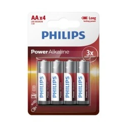 Aλκαλικές μπαταρίες PHILIPS LR6P4B/GRS AA LR6 1.5V 4τμχ