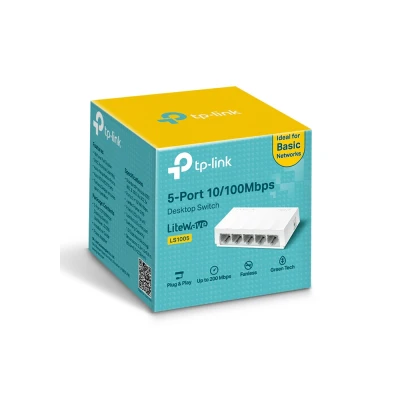 TP-LINK desktop switch LiteWave LS1005, 5-port 10/100Mbps, Ver 1.0