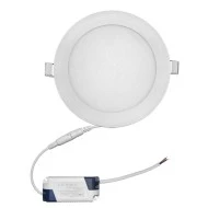 Led panel χωνευτό λευκό στρογγυλό ισχύος 12W 230V 6300k ψυχρό λευκό φως 850lm με τροφοδοτικό
