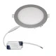 Led panel χωνευτό ασημί στρογγυλό 12W 230V 3000k θερμό λευκό φως 850lm με τροφοδοτικό Led panel χωνευτό ασημί στρογγυλό 12W 230V 3000k θερμό λευκό φως 850lm με τροφοδοτικό