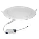 Led panel χωνευτό λευκό στρογγυλό 18W 230V 3000k θερμό λευκό φως με τροφοδοτικό 1300lm