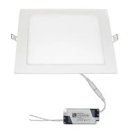 Led panel χωνευτό λευκό τετράγωνο ισχύος 18W 230V 4000k ενδιάμεσο λευκό φως 1300lm με τροφοδοτικό