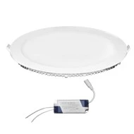 Led panel λευκό χωνευτό στρογγυλό 25W 230V 6300k ψυχρό λευκό φως 1800lm με τροφοδοτικό