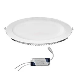 Led panel χωνευτό λευκό στρογγυλό ισχύος 25W 230V 4000k ενδιάμεσο λευκό φως με τροφοδοτικό 1800lm