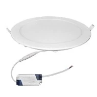 Led panel χωνευτής τοποθέτησης λευκό στρογγυλό 25W 230V 6000k ψυχρό λευκό φως 1950lm με τροφοδοτικό