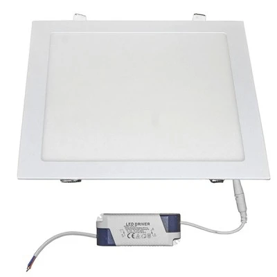 Led panel χωνευτό λευκό τετράγωνο με τροφοδοτικό ισχύος 24W 230V 6300k ψυχρό λευκό φως 1800lm Led panel χωνευτό λευκό τετράγωνο με τροφοδοτικό ισχύος 24W 230V 6300k ψυχρό λευκό φως 1800lm