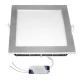 Led panel χωνευτό ασημί τετράγωνο 24W 230V 3000k θερμό λευκό φως 1800lm με τροφοδοτικό
