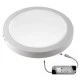 Led panel επίτοιχο στρογγυλό 24W 230V 3000k θερμό λευκό φως 1800lm λευκό χρώμα με τροφοδοτικό