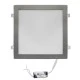 Led panel χωνευτό ασημί τετράγωνο 30W 230V 3000k θερμό λευκό φως 2700lm με τροφοδοτικό