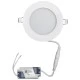 Led spot χωνευτό λευκό στρογγυλό ισχύος 6W 230V 3000k θερμό λευκό φως 300lm με τροφοδοτικό Led spot χωνευτό λευκό στρογγυλό ισχύος 6W 230V 3000k θερμό λευκό φως 300lm με τροφοδοτικό