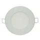 Led panel λευκό στρογγυλό χωνευτό 6W 230V 6000k ψυχρό λευκό φως 120° 480lm